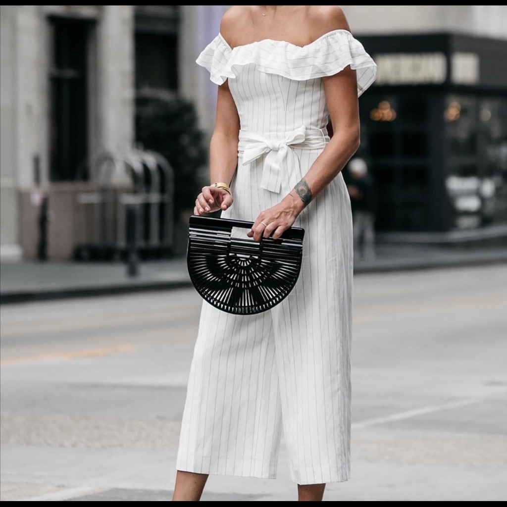 Club Monaco Naveah Pinstripe Jumpsuit 6